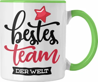 Produktbild von Trendation - Team Kaffeetassen Geschenkidee für beste Team der Welt (Grün)