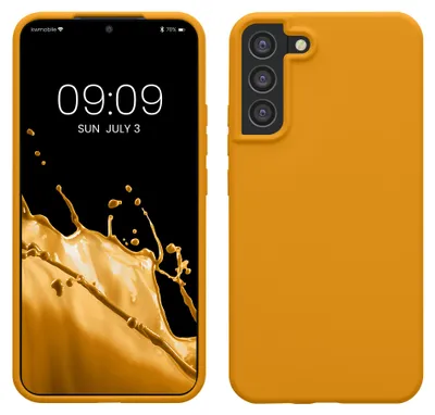 Produktbild von kwmobile Handyhülle für Samsung Galaxy S22 Plus Hülle - Case Silikon - Kabelloses Laden - Schutzhülle Cover in Mango