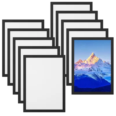 Productafbeelding van 10 stuks magnetische A4-fotolijsten, openklapbaar, zelfklevend