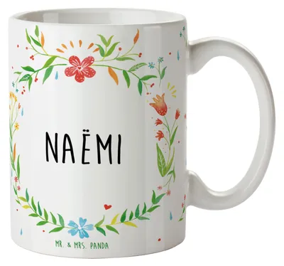 Produktbild von Mr. & Mrs. Panda Kaffeebecher Naëmi - Geschenk, Kaffeetasse, Becher, haferl, Teetasse, Pott