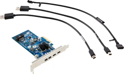 Produktbild von HP Crd Dual TBT4 PCIe x4 LP, PCIe, PCIe, Grün, Silber, 121 mm, 25,3 mm, 144 mm