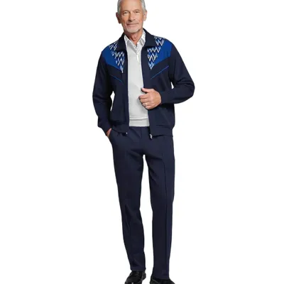 Produktbild von Herbold Sportswear Freizeitanzug mit Kontrasteinsatz Gr.54 marine
