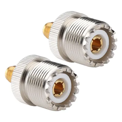 Produktbild von 2 Stück UHF-Buchse S0239 auf SMA F Adapter HF-Koaxialadapter-Konverterstecker