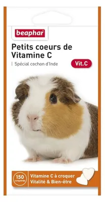 Imagen del producto de Complemento alimenticio para cobayas – Vitamina C – Beaphar – Forma de corazón