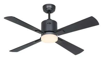 Obrázek produktu pro Stropní ventilátor ECO NEO III 103 v barvě bazaltově šedá – černá/teak, s WiFi a osvětlením