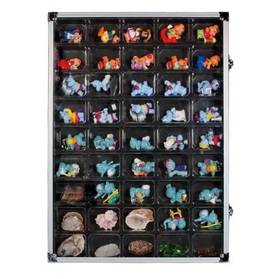 Produktbild von Sammelvitrine Alu mit 45 Fächern