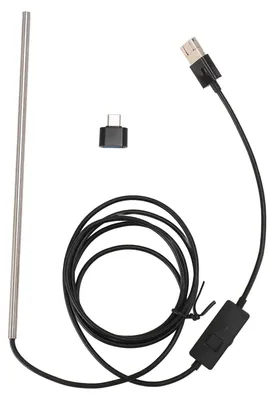 Immagine prodotto di Endoscopio industriale IP67 impermeabile 720P 3 in 1 USB tipo C microendoscopio con 6 LED per telefono tablet 4,9 piedi 5 mm / 0,2 pollici