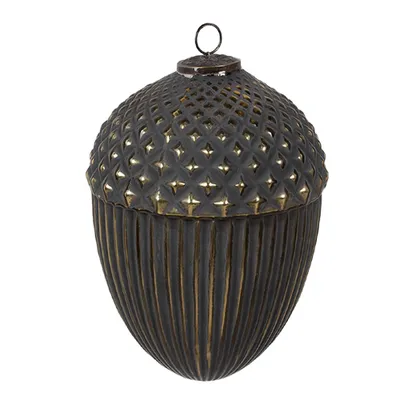 Immagine prodotto di Guaina natalizia Clayre & Eef Ø 18x27 cm in vetro nero
