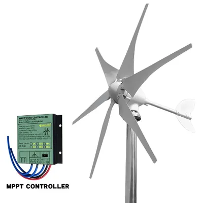 Image de Générateur éolien, 5000W, plusieurs options de tension, avec contrôleur MPPT, 5000W, 24V
