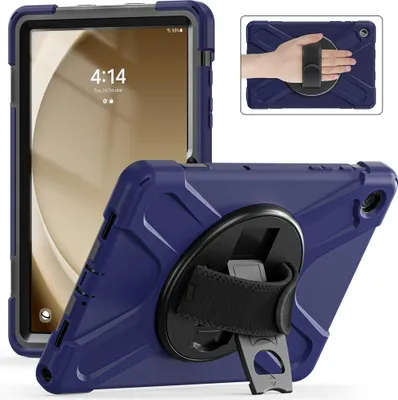 Produktbild von Samsung Galaxy Tab A9 Plus Hülle - Heavy Duty Case mit Ständer - Dunkelblau