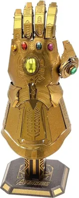 Produktbild von Metal Earth Marvel Avengers Infinity Gauntlet Metall-Modellbausatz