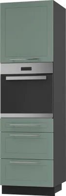 Produktbild von Backofenschrank Kvantum Q-D14/RU/3A Vollauszug 60cm Korpus- & Frontfarbe wählbar,mint matt,schwarz