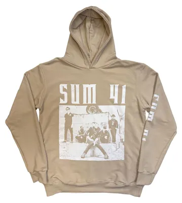 Obrázek produktu pro Sum 41 – „Unplugged“ mikina s kapucí pro muže/ženy, uni, přes hlavu RO16135 (L) (přírodní)
