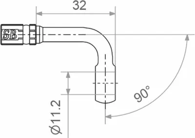 Imagen del producto de MATTHIES TYP119, conector de anillo , 11,2 mm, 90