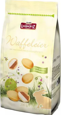 Produktbild von Lambertz Waffeleier unschokoliert Knusprige Cremefüllung 15er Pack