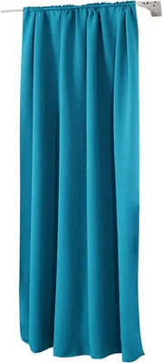 Produktbild von WOLTU Vorhang Gardinen Blickdicht mit Kräuselband für Schiene 250 g/m² Schwerer Thermovorhang, Türkis 135x245cm (1 Stück)