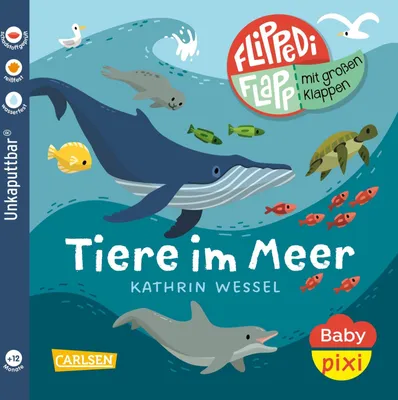 Produktbild von Baby Pixi (unkaputtbar) 142: Flippediflapp: Tiere im Meer