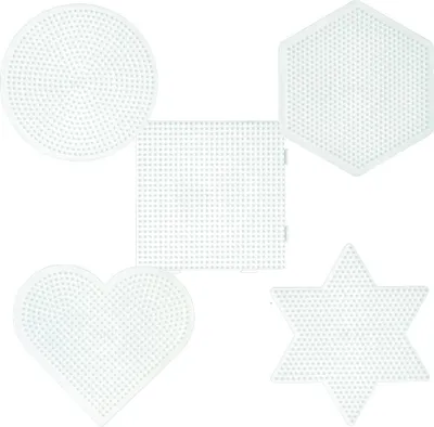 Produktbild von Hama Stiftplatten-Set große Basics, weiß für Midi-Bügelperlen