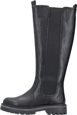 Produktbild von Rieker Damen Stiefel Langschaft mit Gummizug und Reißverschluss 91590, Größe:38 EU, Farbe:Schwarz