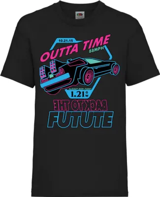 Obrázok produktu pre Detské tričko Kid Back To The Future, 12-13 Rok - 152 / čierna