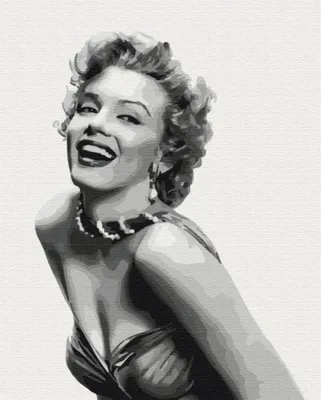 Image de Peinture par numéros BRUSHME 40 x 50 cm : La mémorable Monroe