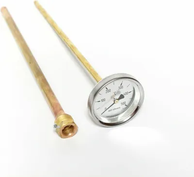 Produktbild von 500°C Thermometer Ofenthermometer Backofenthermometer 300 mm Pizzaofen Garten
