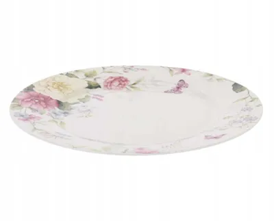 Zdjęcie produktu dla Kolekcja Siaki | Porcelanowy talerz - Delikatne kwiaty - 19 cm - Romantyczny design - Wysoka jakość