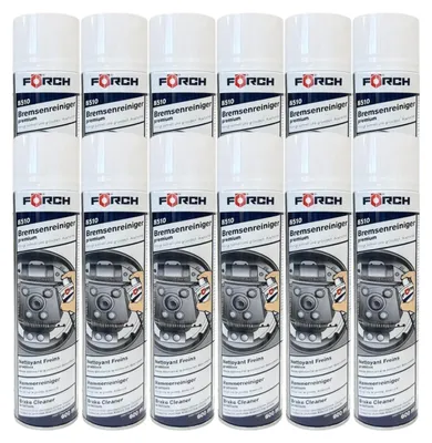 Produktbild von 12x Förch R510 Bremsenreiniger Premium Reiniger Bremsstaub Entfetter Spray 600ml