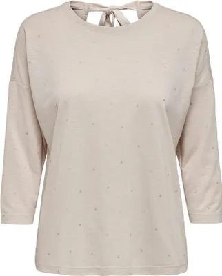 Produktbild von Only Isabella Langarm-t-shirt Beige L Frau Beige L