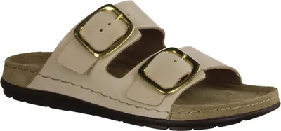 Obrázek produktu pro Rohde 5879-16 dámské mule, kožené, béžové, měkká stélka, střední šířka - dámské mule / oddělovače prstů, béžové, kůže (nubuk)