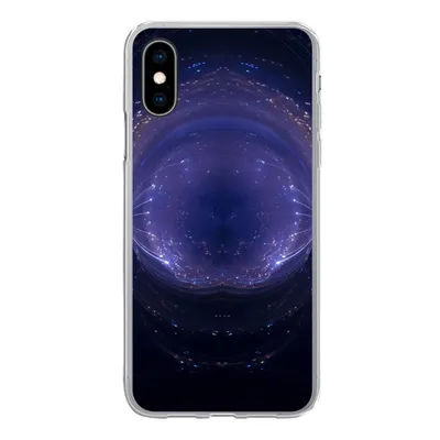 Produktbild von MuchoWow® Handyhülle Schutzhülle Hülle für iPhone X Licht - Abstrakt - Nacht Silikon Softcase Handy Hülle - Handyhülle