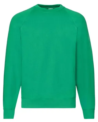 Immagine prodotto di Fruit of the Loom - Felpa "Classic" unisex da uomo/donna con maniche raglan LT2391 (XXL) (verde irlandese)