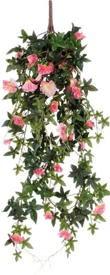 Produktbild von Mica Decorations Petunie Hängende Kunstpflanze - L15 x B20 x H80 cm - Rosé