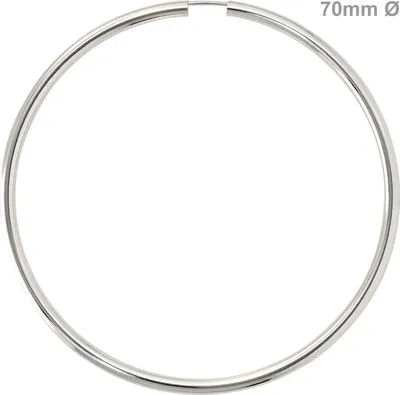 Produktbild von JOBO Creolen rund 925 Sterling Silber Ohrringe