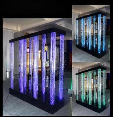 Image de étagères murs d'eau mur bar bouteilles murs d'eau colonnes Led nouveau