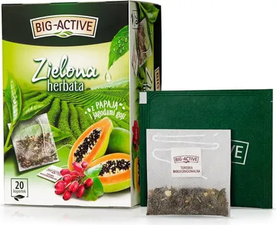 Zdjęcie produktu dla Big-Active - Herbata zielona z papają i jagodami goji