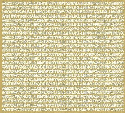 Produktbild von Selbstklebende Buchstabenaufkleber, 5 mm, mattgold