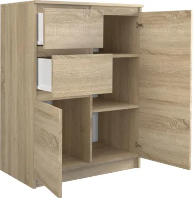 Produktbild von Kommode modern 2 Türen 2 Schubladen funktionales Design