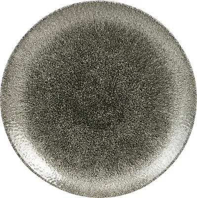 Produktbild von CHURCHILL Raku Quartz Black Teller flach, coup, ø: 217 mm