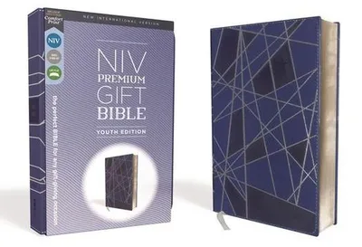 Produktbild von Niv, Premium Gift Bible, Youth Edition, Leathersoft, Blue, Red Letter Edition, Comfort Print