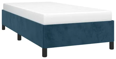 Produktbild von vidaXL Bettgestell ohne Matratze Dunkelblau 90x200 cm Samt