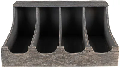 Obrázok produktu pre Clayre & Eef 6H1991G Podnos na príbory 41x29x17 cm Sivý obdĺžnik