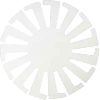 Produktbild von Korbflechtschablone, D: 14 cm, H 8 cm, Transparent, 10Stck.