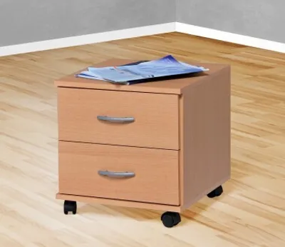 Produktbild von Rollcontainer Bürocontainer Schubcontainer Nachtschrank buche