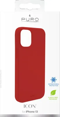 Produktbild von PURO IPC1361ICONRED, Cover, Apple, IPhone 13, 15,5 cm (6.1"), Rot