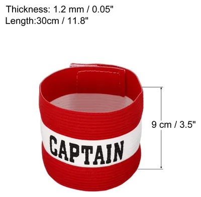 Produktbild von Kapit?nsarmband elastisch Armband fš¹r Fu?ballteamschulung Rot