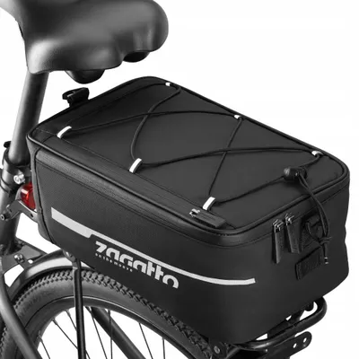 Zdjęcie produktu dla Sakwa rowerowa torba na bagażnik kufer sakwa termiczna wodoodporna ZAGATTO
