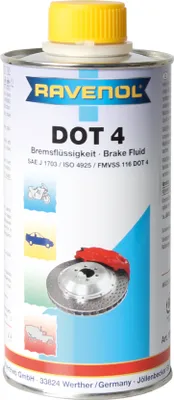 Obrázek produktu pro Brzdová kapalina Ravenol DOT 4 pro celoroční použití pro vozidla s ABS 250ml