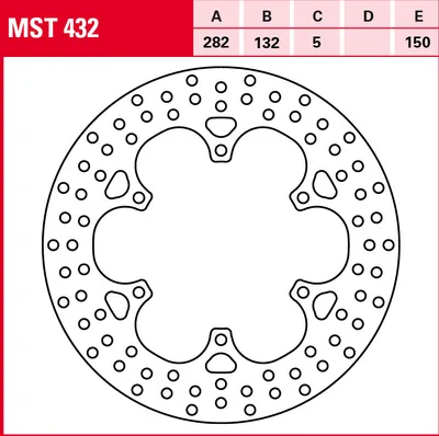 Produktbild von TRW Bremsscheibe Allround starr MST432 XT1200Z Super Tenere DP01