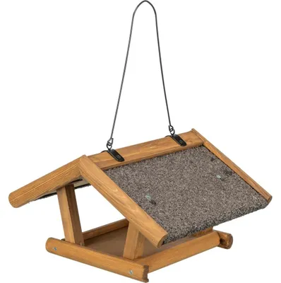 Produktbild von TRIXIE Vogelfutterhaus zum Aufhängen - braun - 30 × 18 × 28 cm